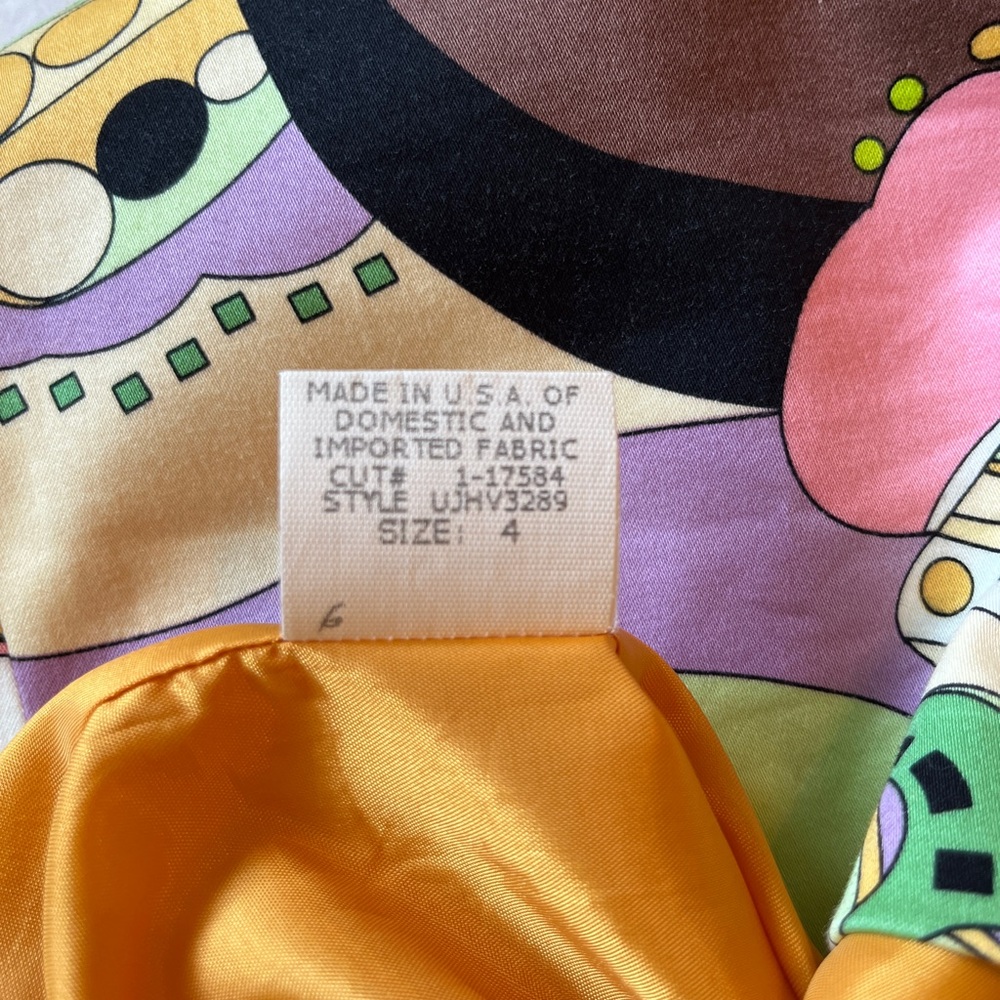 David Meister Mod Print Sheath Dress Size 4 EUC - Picture 9 of 11